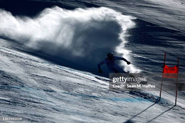 Bryce Bennett of Team United States competes in the Men's Downhill during the Audi FIS Alpine Ski World Cup at Beaver Creek Resort on December 04,...