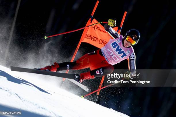 Jeffrey Read of Team Canada competes in the Men's Downhill during the Audi FIS Alpine Ski World Cup at Beaver Creek Resort on December 04, 2021 in...