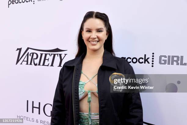 Lana Del Rey attends Variety's Hitmakers Brunch presented by Peacock | Girls5eva on December 04, 2021 in Downtown Los Angeles.