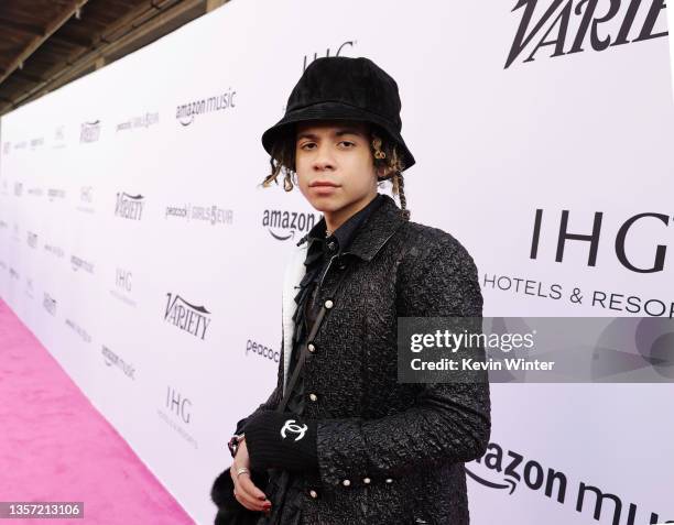 Iann Dior attends Variety's Hitmakers Brunch presented by Peacock | Girls5eva on December 04, 2021 in Downtown Los Angeles.