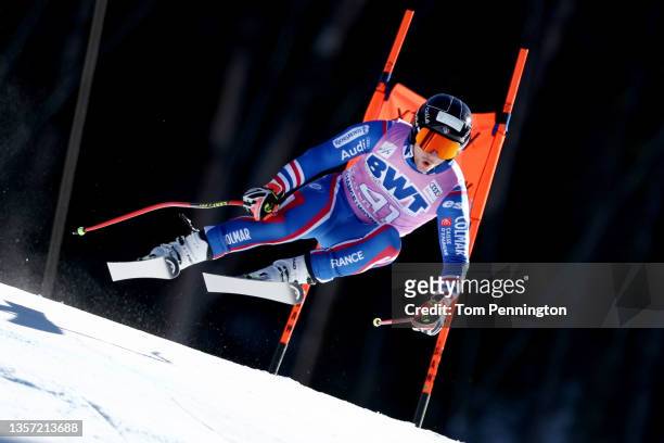 Victor Schuller of Team France competes in the Men's Downhill during the Audi FIS Alpine Ski World Cup at Beaver Creek Resort on December 04, 2021 in...
