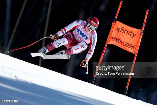 Stefan Babinsky of Team Austria competes in the Men's Downhill during the Audi FIS Alpine Ski World Cup at Beaver Creek Resort on December 04, 2021...