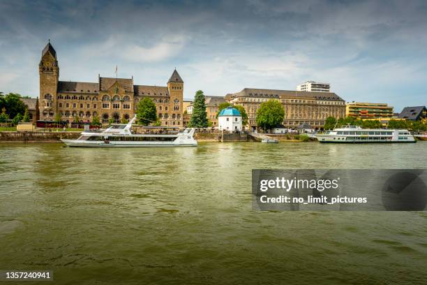 prussian government building in koblenz - moselle river stock pictures, royalty-free photos & images