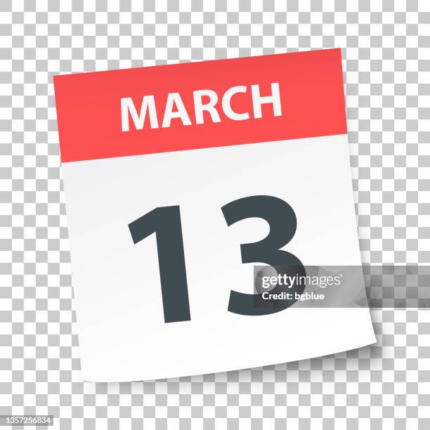 ilustraciones, imágenes clip art, dibujos animados e iconos de stock de 13 de marzo - calendario diario en blanco - marzo