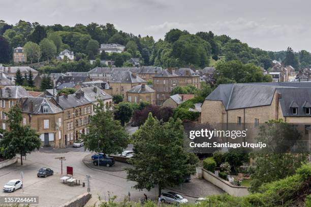 sedan cityscape - ardennes stock pictures, royalty-free photos & images