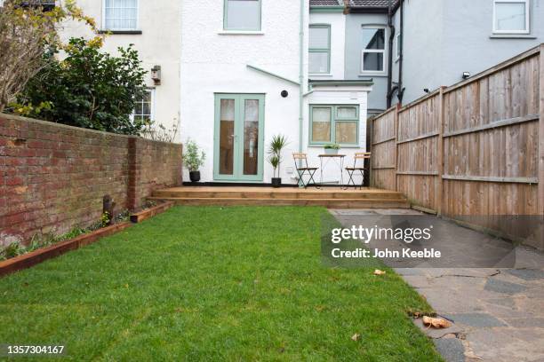 property interiors - backyard no people stock pictures, royalty-free photos & images