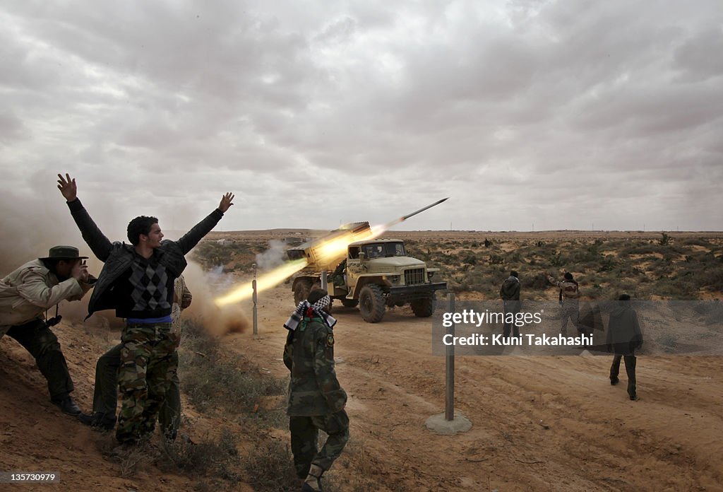 Rebels Fight Against Col. Muammar Gaddafi