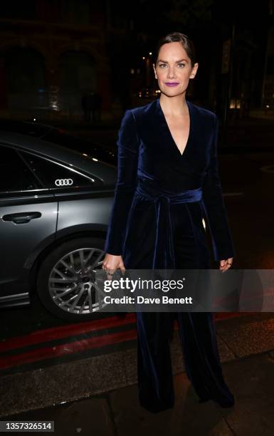 Ruth Wilson arrives in an Audi at the BIFAs at Old Billingsgate on December 05, 2021 in London, England.