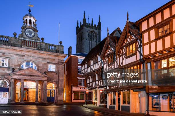 st laurence church, ludlow, shropshire, england - shropshire stockfoto's en -beelden