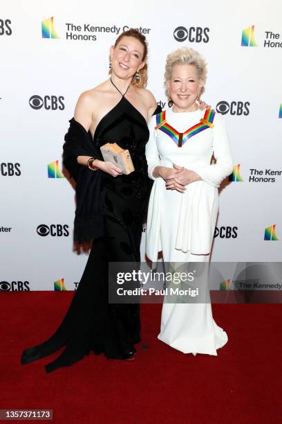 Honoree Bette Midler and daughter Sophie Von Haselberg attend the 44th Kennedy Center Honors at The Kennedy Center on December 05, 2021 in...