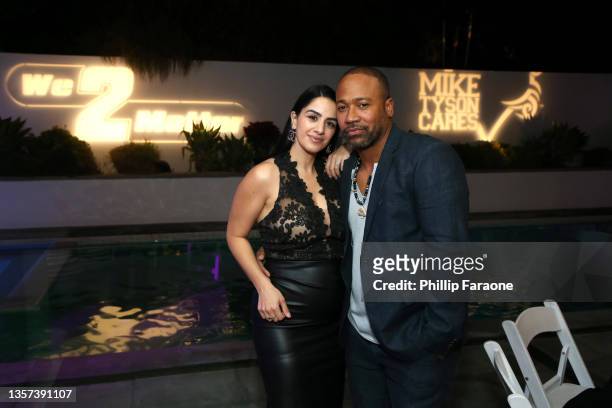 Aida Short and Columbus Short attend the Mike Tyson Cares & We 2 Matter Fundraiser on December 05, 2021 in Newport Beach, California.