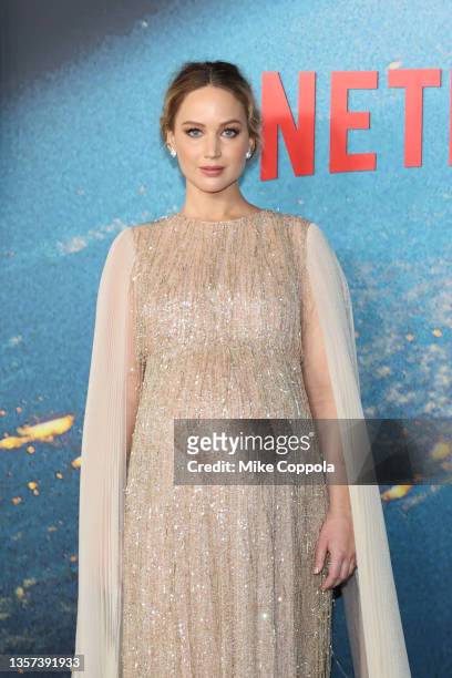 Actress Jennifer Lawrence attends Netflix's "Don't Look Up" World Premiere on December 05, 2021 in New York City.
