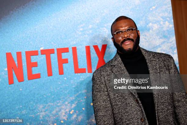 Tyler Perry attends the "Don't Look Up" World Premiere at Jazz at Lincoln Center on December 05, 2021 in New York City.