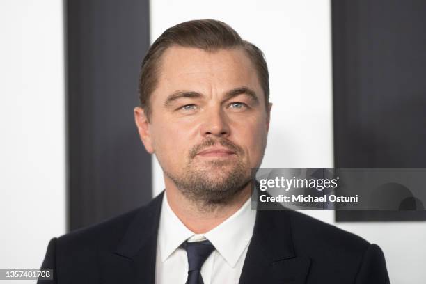 Leonardo DiCaprio at the World Premiere Of Netflix's "Don't Look Up" at Jazz at Lincoln Center on December 05, 2021 in New York City.