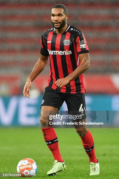 Leverkusen`s Jonathan Tah controls the ball during the Bundesliga match between Bayer 04 Leverkusen and SpVgg Greuther Fürth at BayArena on December...