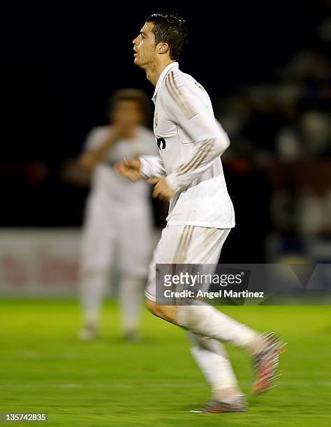 Cristiano Ronaldo of Real Madrid walks off after being substituted during the round of last 16 Copa del Rey first leg match between Ponferradina and...