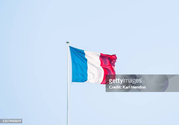 the french flag - stock photo - tricolor background stock pictures, royalty-free photos & images