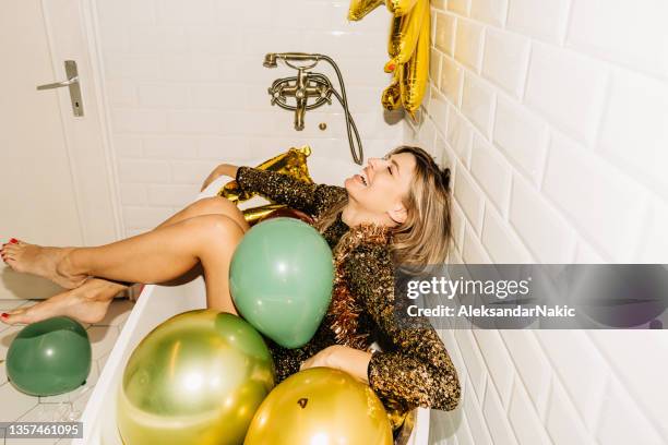 afterparty - glitter dress stock pictures, royalty-free photos & images