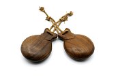 Spanish castanuelas, typical musical instrument of Spanish folklore