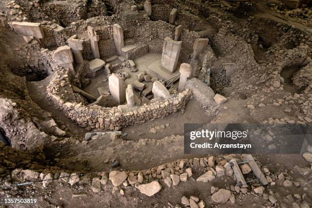 gobeklitepe. oldest temple of the world, gobekli tepe - ancient civilization stock pictures, royalty-free photos & images