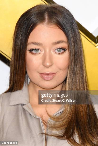 Anastasia Kingsnorth attends the World Premiere of "The King's Man" at Cineworld Leicester Square on December 06, 2021 in London, England.