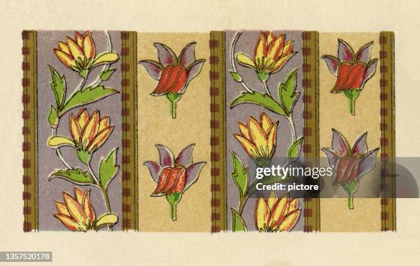 stockillustraties, clipart, cartoons en iconen met persian floral pattern : design element  ( xxxl with lots of details) - iranian culture