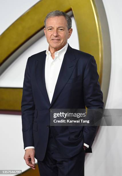 Bob Iger attends the World Premiere of "The King's Man" at Cineworld Leicester Square on December 06, 2021 in London, England.