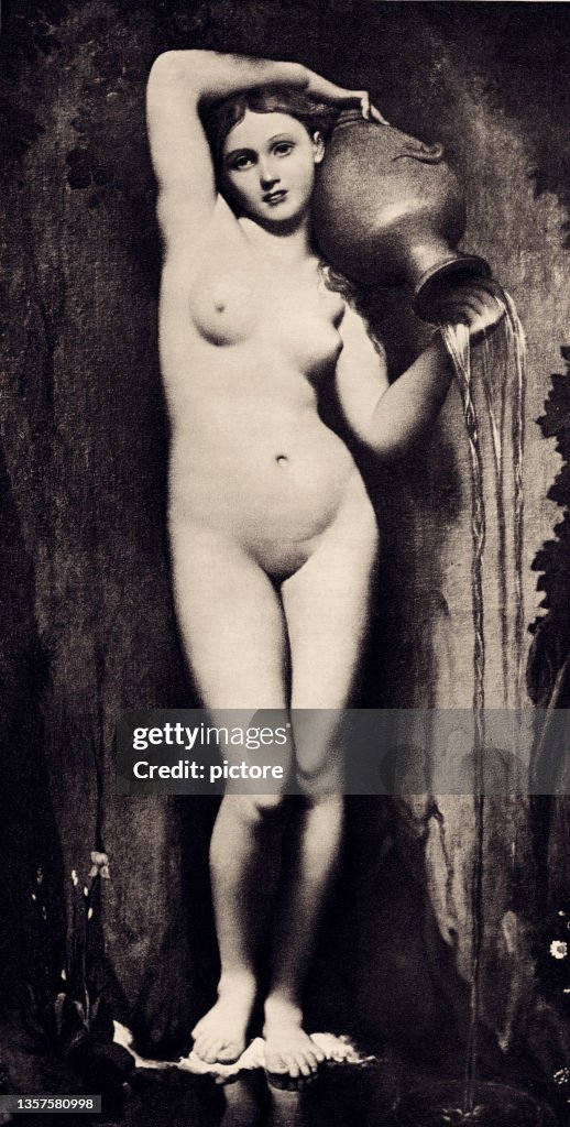 LA SOURCE BY JEAN DOMINIQUE INGRES (1780-1867) (XXXL with lots of details)