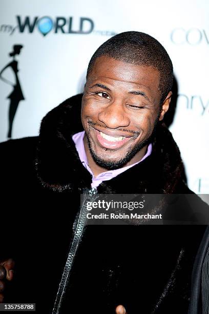 Eric Kelly attends Lisa D'Amato's "America's Next Top Model All Stars" celebration at Chrystie 141 on December 13, 2011 in New York City.