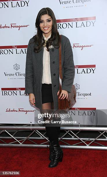 Amanda Setton attends the "The Iron Lady" New York premiere at the Ziegfeld Theater on December 13, 2011 in New York City.