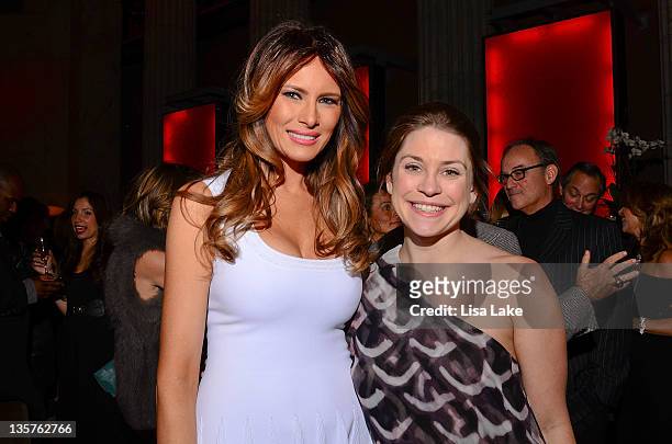 Melania Trump and Elizabeth Gilly attend The Philadelphia Style Magazine cover event hosted by Melania Trump at Ritz Carlton Hotel on December 13,...