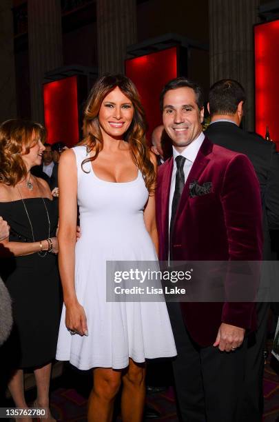 Melania Trump and Michael Fitzgerald attend The Philadelphia Style Magazine cover event hosted by Melania Trump at Ritz Carlton Hotel on December 13,...