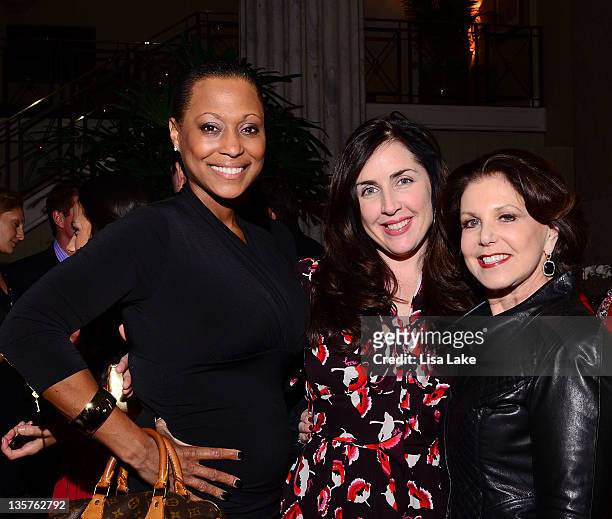 Jessy Kyle, Nicole Cashman and Renee Freeman attend The Philadelphia Style Magazine cover event hosted by Melania Trump at Ritz Carlton Hotel on...