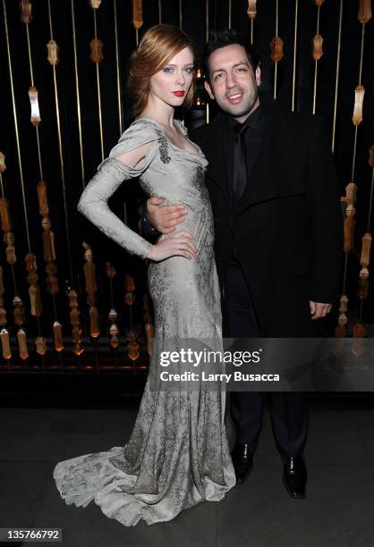 Coco Rocha and James Conran attend the "The Iron Lady" New York premiere after party at The Royalton Hotel on December 13, 2011 in New York City.