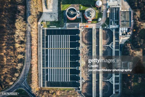 planta de tratamiento de aguas residuales - generator fotografías e imágenes de stock