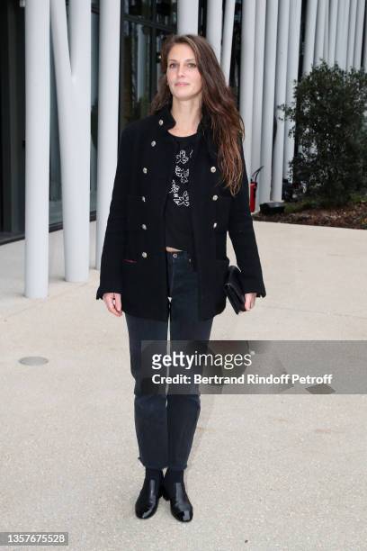 Marine Vacth attends the Chanel Metiers D'Art 2021-2022 show at Le 19M on December 07, 2021 in Paris, France.