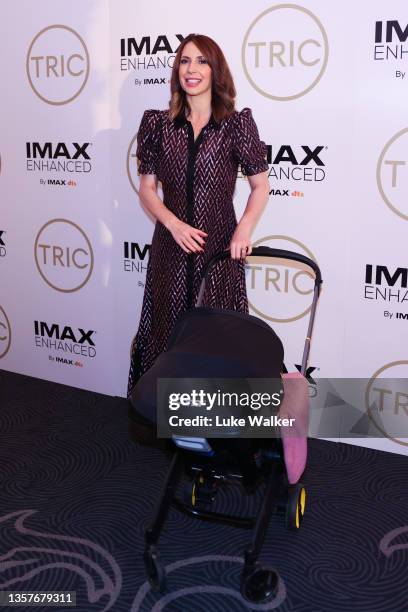 Alex Jones, Welsh television presenter attends the TRIC Christmas lunch at 8 Northumberland Avenue on December 07, 2021 in London, England.