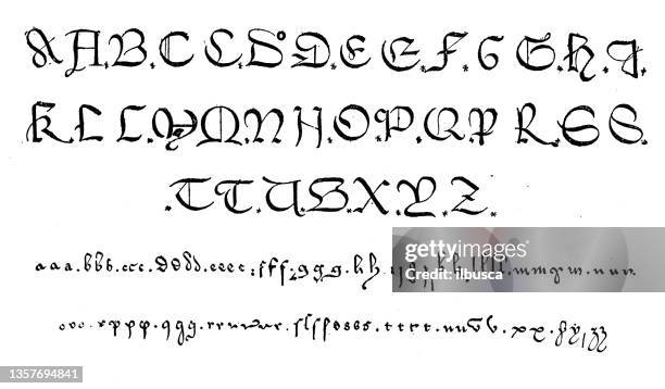 Medieval Letters Examples 2,575 Medieval Alphabet Stock Photos, High-Res Pictures, and Images ...