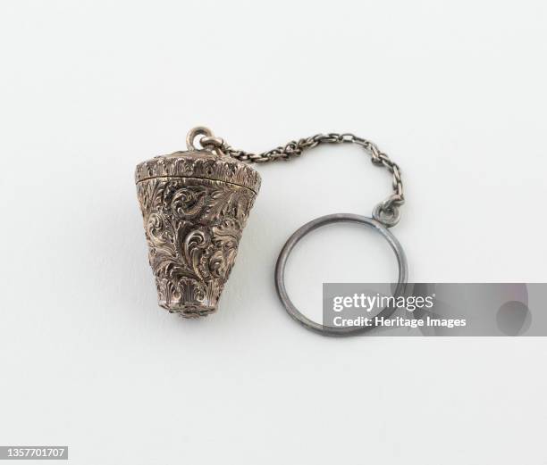 Thimble-Shaped Vinaigrette, England, circa 1840. Artist Unknown.