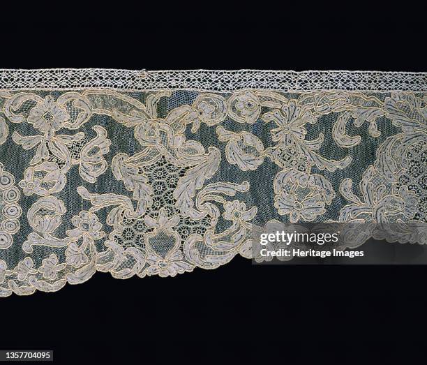 Sleeve Ruffle and Lappets , France, 1740s. Artist Unknown.