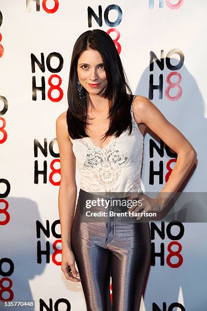 Maria-Elena Laas attends NOH8 Campaign's 3 Year Anniversary Celebration at House of Blues Sunset Strip on December 13, 2011 in West Hollywood,...