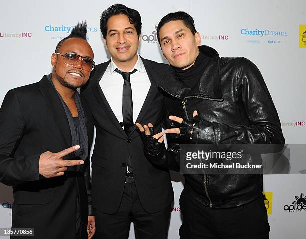 De.Ap, Omar Amanat Ceo of Charity Dream and Taboo attend APL.De.Ap's Birthday Celebration and Launch of Charity Dreams at The Conga Room at L.A. Live...
