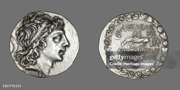 Tetradrachm Portraying King Mithridates VI, 90-89 BCE, reign of Mithradates VI of Pontus and Bithynia . Artist Unknown.