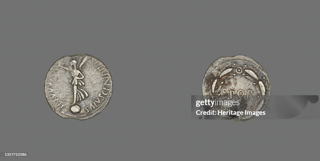 Denarius (Coin) Depicting The Goddess Victory