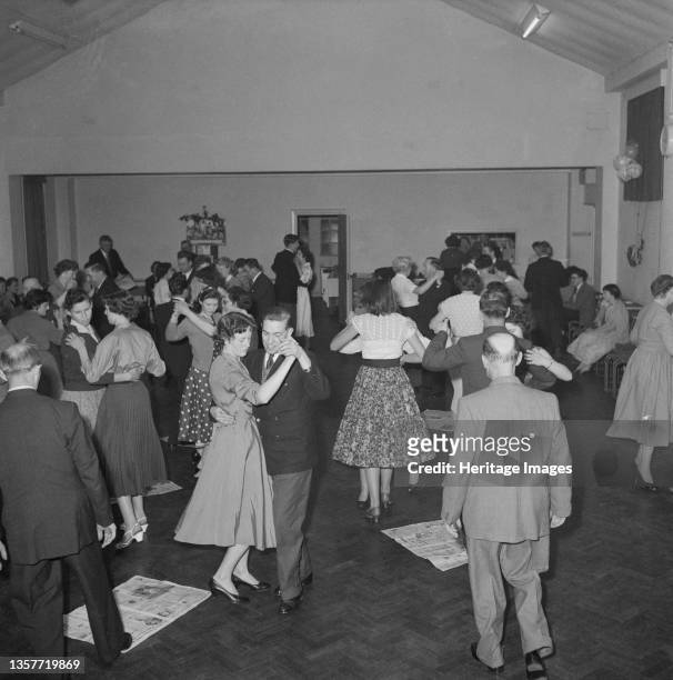 Goodwyn Hall, Mill Hill, Barnet, London, . People dancing at the Sports Club's annual New Year party. Laing's Sports Club's New Year party was held...