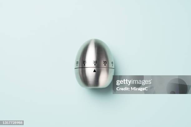 egg shaped timer reminder - countdown timer stock pictures, royalty-free photos & images