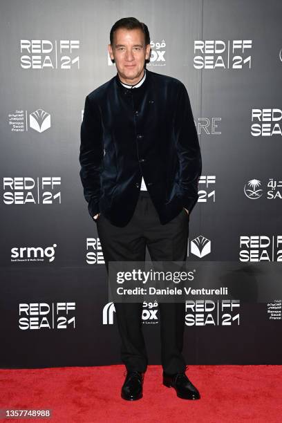 Clive Owen attends the Cyrano premiere during the Red Sea International Film Festival on December 06, 2021 in Jeddah, Saudi Arabia.