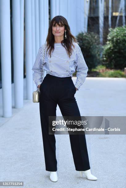 Caroline de Maigret attends the Chanel Metiers D'Art 2021-2022 show at Le 19M on December 07, 2021 in Paris, France.