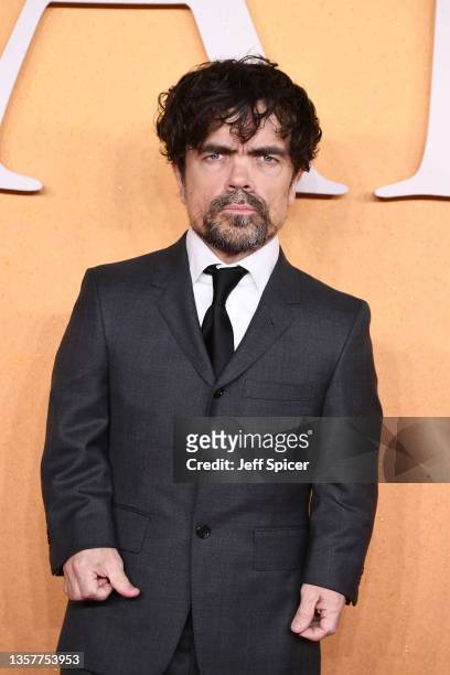 Peter Dinklage attends the UK Premiere of "CYRANO" at Odeon Luxe Leicester Square on December 07, 2021 in London, England.