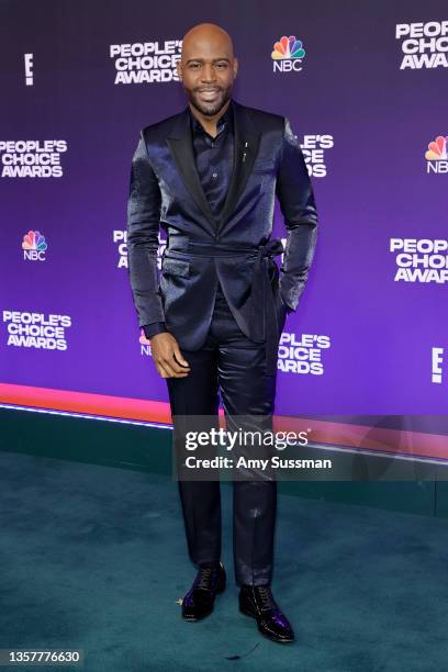 Karamo Brown attends the 47th Annual People's Choice Awards at Barker Hangar on December 07, 2021 in Santa Monica, California.